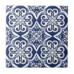 Carreau Motif marocain bleu et blanc<br><div class="desc">Elégante motif marocaine bleue et blanche. Ce design est disponible en variété de couleurs et de produits.</div>