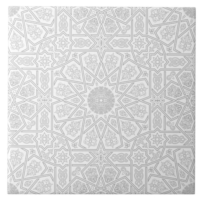 Carreau Motif marocain islamique sans couture. Arabe  (Devant)