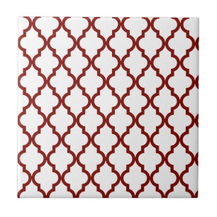 Carreau Motif marocain : Rouge foncé