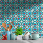 Carreau Motif méditerranéen en verre de mer<br><div class="desc">Un carrelage marocain aux couleurs vitrées qui rappelle la mer Méditerranée et les vibes.</div>