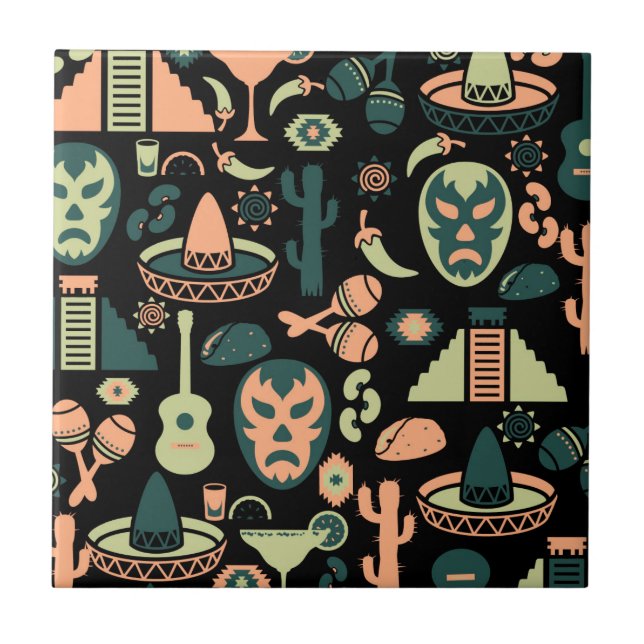 Carreau Motif mexicain (Devant)