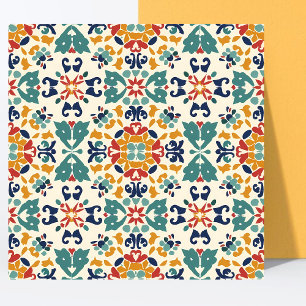 Carreau Motif mexicain coloré
