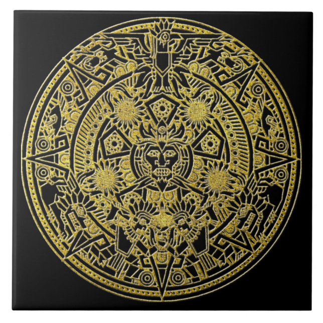 Carreau Motif mexicain de style sud-ouest indien (Devant)