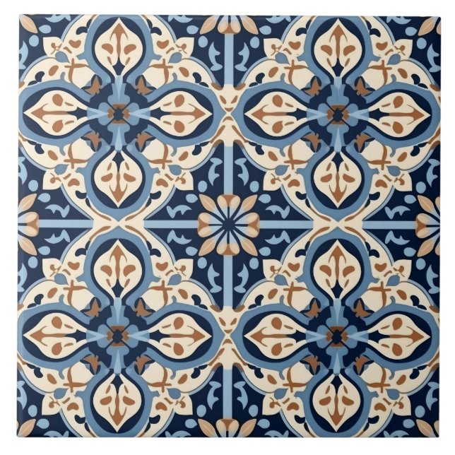 Carreau Motif Mexicain Traditionnel  (Devant)