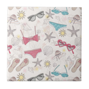 Carreau Motif mignon d'abrégé sur été
