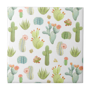 Carreau Motif mignon de position de cactus