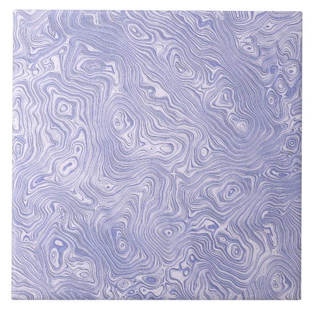 Carreau Motif Moire Bleu Soyeux (Devant)
