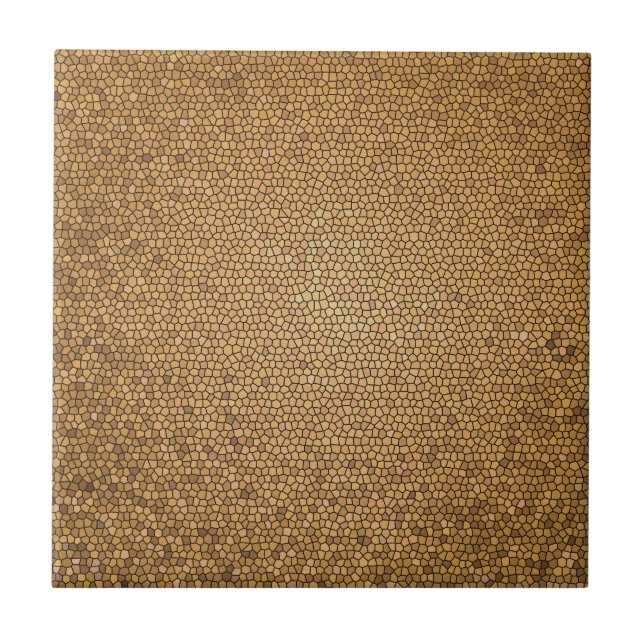 Carreau Motif mosaïque doré (Devant)
