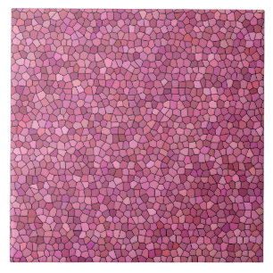 Carreau Motif mosaïque rose