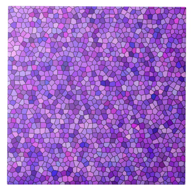 Carreau Motif mosaïque rose violet (Devant)