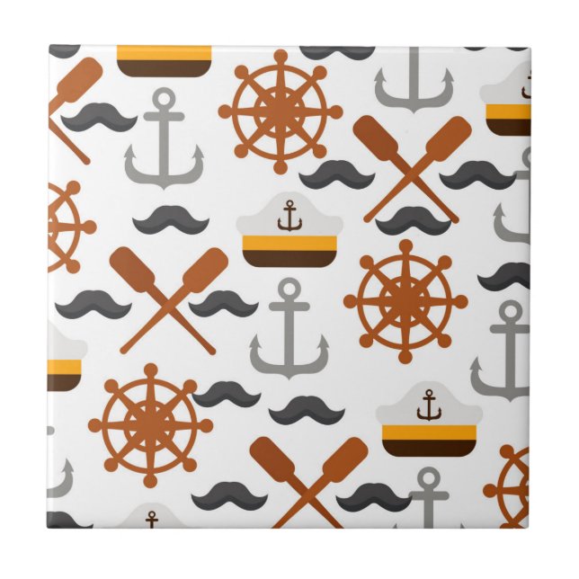 Carreau Motif nautique (Devant)