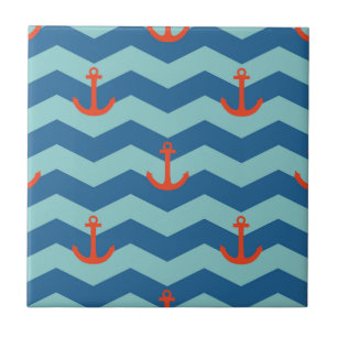 Carreau Motif nautique de Chevron