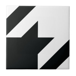 Carreau Motif noir blanc de Houndstooth