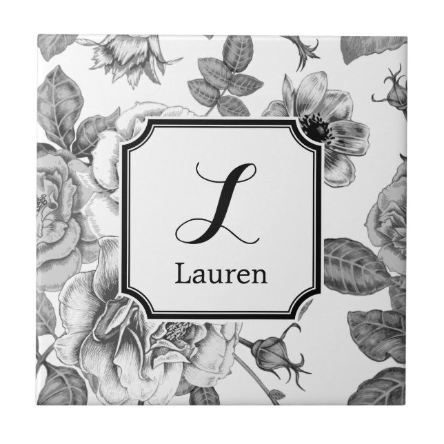 Carreau Motif noir et blanc (Devant)