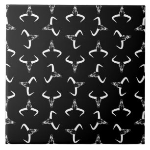 Carreau Motif occidental d'impression avec des crânes de