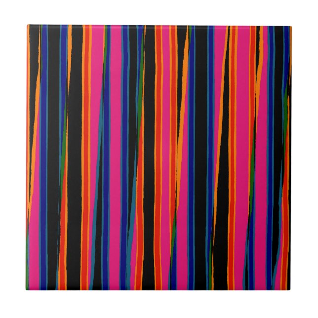 Carreau Motif papier déchiré coloré (Devant)