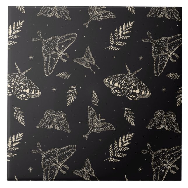 Carreau Motif papillon de la teigne (Devant)