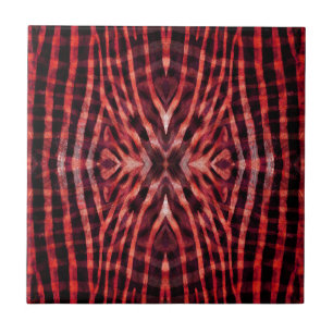 Carreau Motif peau de zèbre kaléidoscope