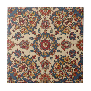 Carreau Motif persan oriental turc antique vintage