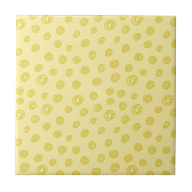 Carreau Motif Point Jaune (Devant)