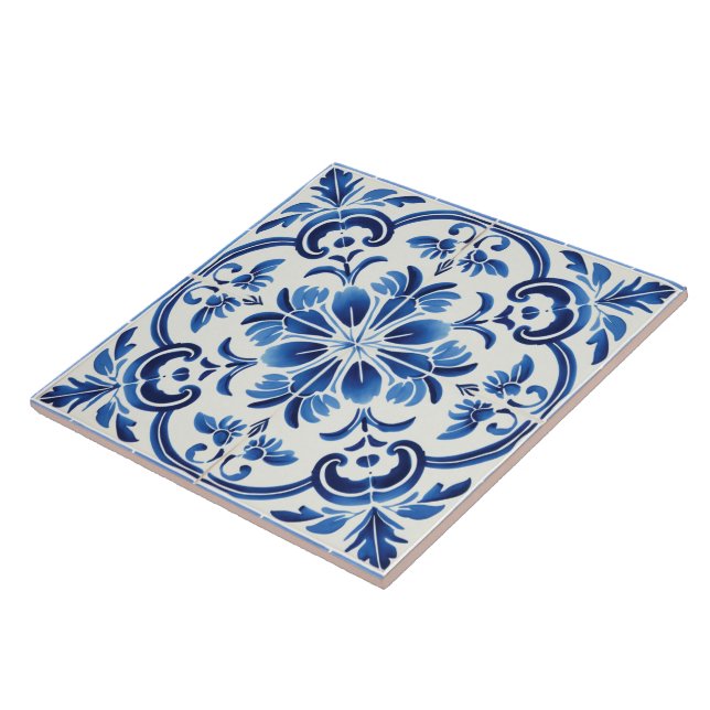 Carreau Motif portugais Azulejo (Côté)