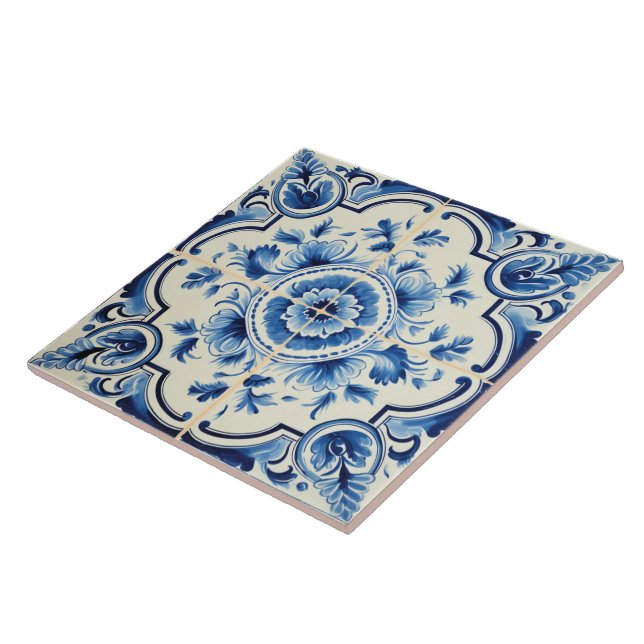 Carreau Motif portugais Azulejo (Côté)