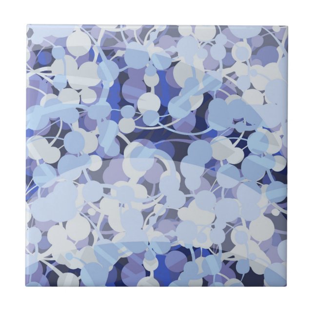 Carreau Motif pourpre de microbe (Devant)