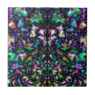 Carreau Motif psychédélique coloré