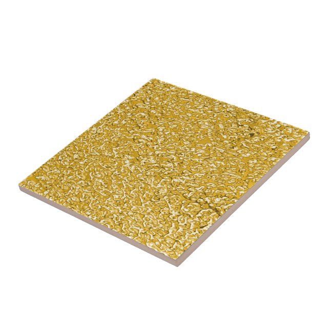 Carreau Motif PURE GOLD Splatter + votre texte / photo (Côté)