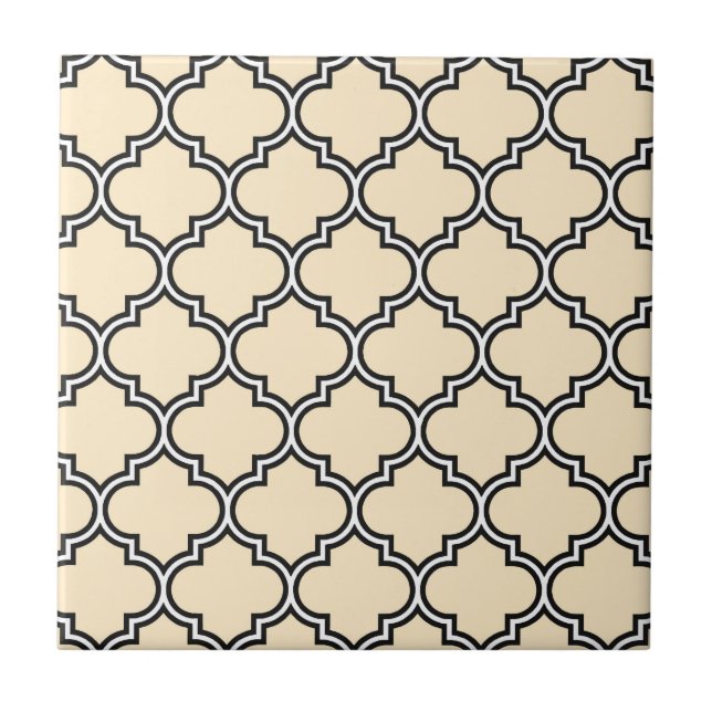 Carreau Motif Quatrefoil (Devant)