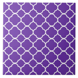 Carreau Motif Quatrefoil violet