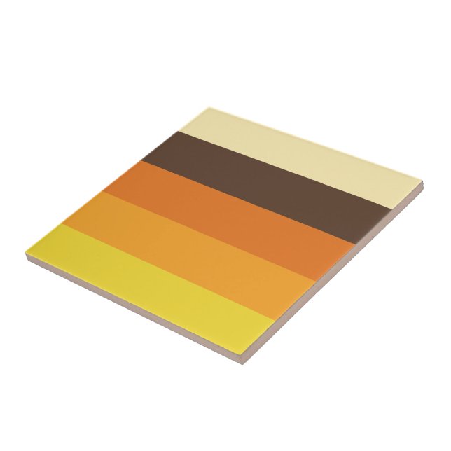 Carreau motif rayé les années 70 rétro de couleur (Côté)