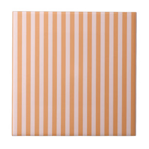 Carreau Motif rayures rose orange minimaliste moderne
