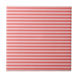 Carreau Motif Rayures Rose Rouge