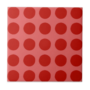 Carreau Motif Red Polkadot