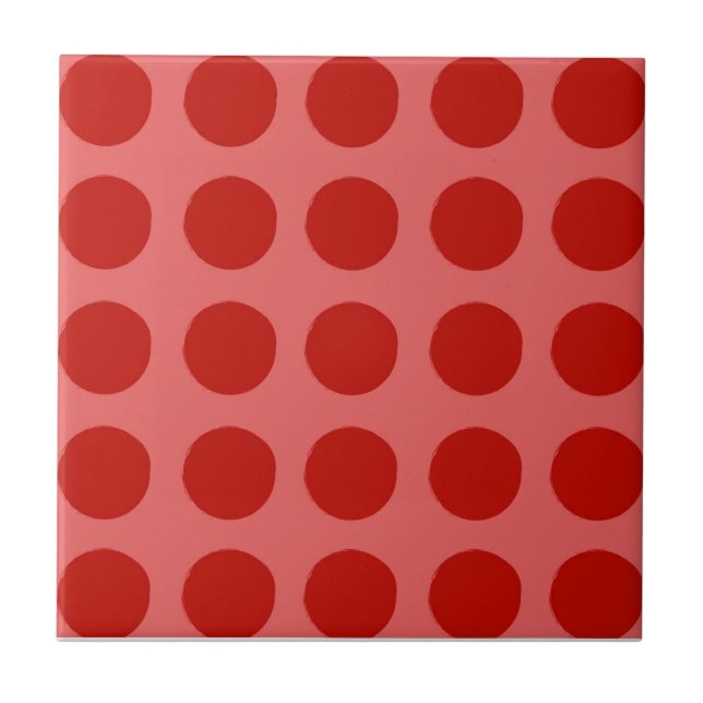 Carreau Motif Red Polkadot (Devant)