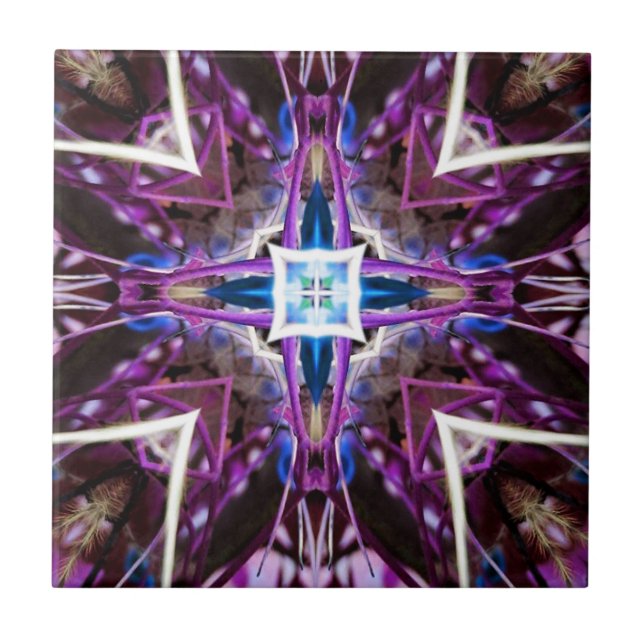 Carreau Motif rose (Devant)