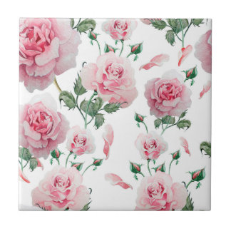 Carreau Motif rose de roses de dispersion