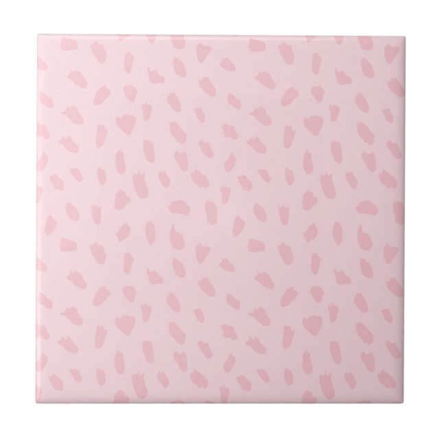 Carreau Motif Rose Pâle (Devant)