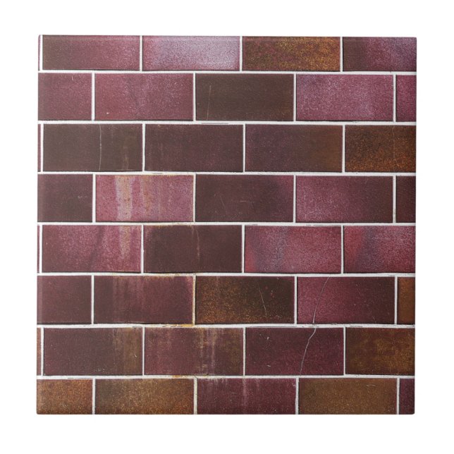 Carreau Motif Rustic Brick Red Tile Texture (Devant)