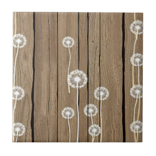 Carreau Motif Rustique en Bois de Pissenlit