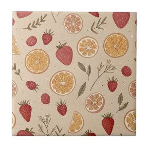 Carreau Motif rustique Terreux de Fraise & d'Agrumes (5)