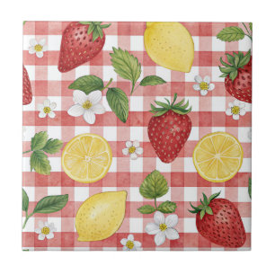 Carreau Motif rustique Terreux Fraise & Citron (6)