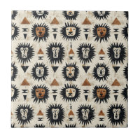Motif Safari Lion Tribal