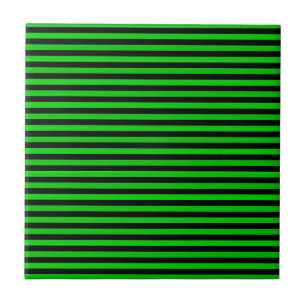 Carreau Motif sans couture à rayures vertes et noires