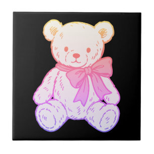 Carreau Motif sans couture d'ours en peluche mignon créati