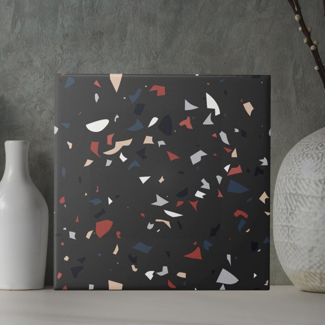 Carreau Motif sans couture en terrazzo italien abstrait mo (Close up)