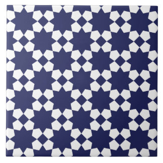 Carreau Motif sans couture vectoriel bleu et blanc