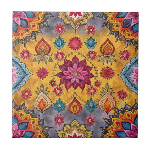 Carreau Motif sari indien
