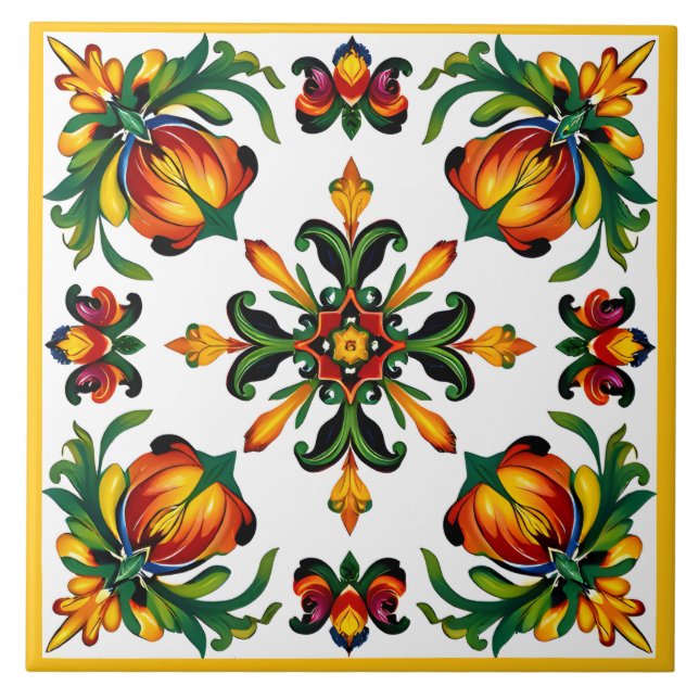 Carreau Motif sicilien (Devant)